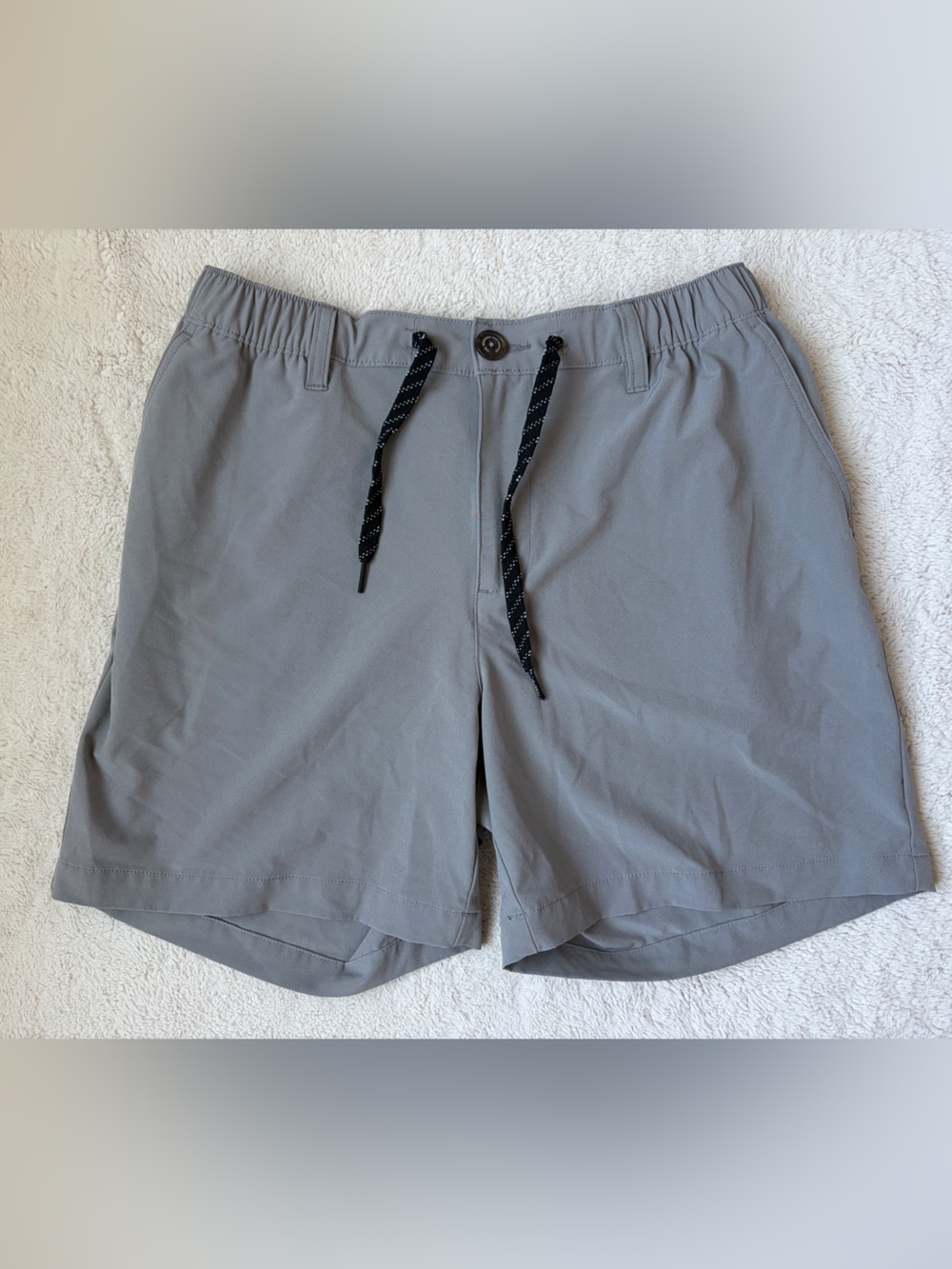 Chubbies Men's Gray Stretch Drawstring 6” Shorts Size Large